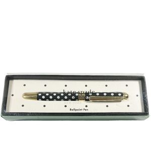 NEW ♠️ Kate Spade ♠️ TO-DO LIST White Polka Dot Ballpoint Pen 🖊️